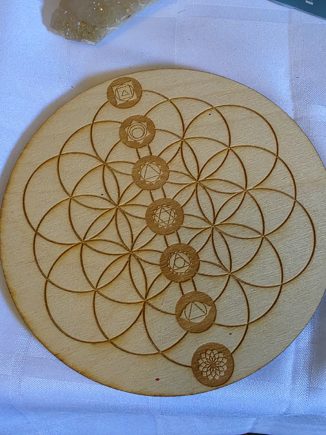 Wooden Chakra Grid Board