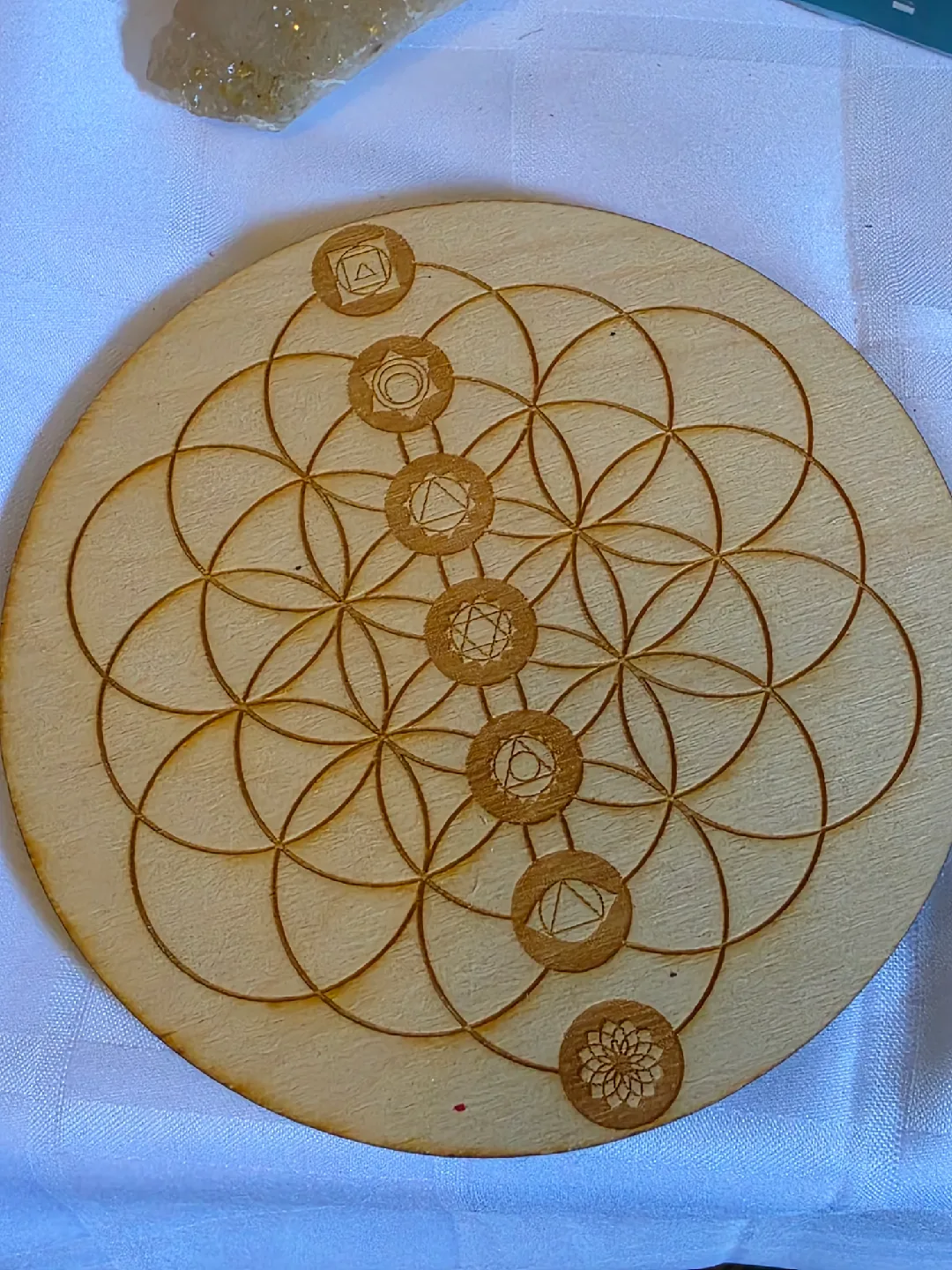 Wooden Chakra Grid Board