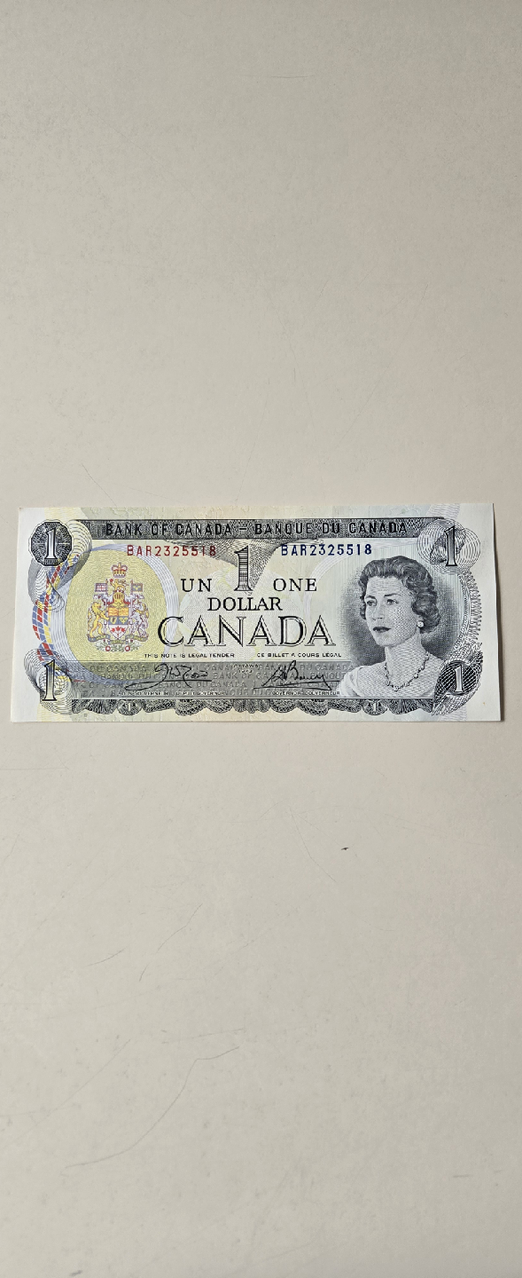 Canadian One Dollar Bill