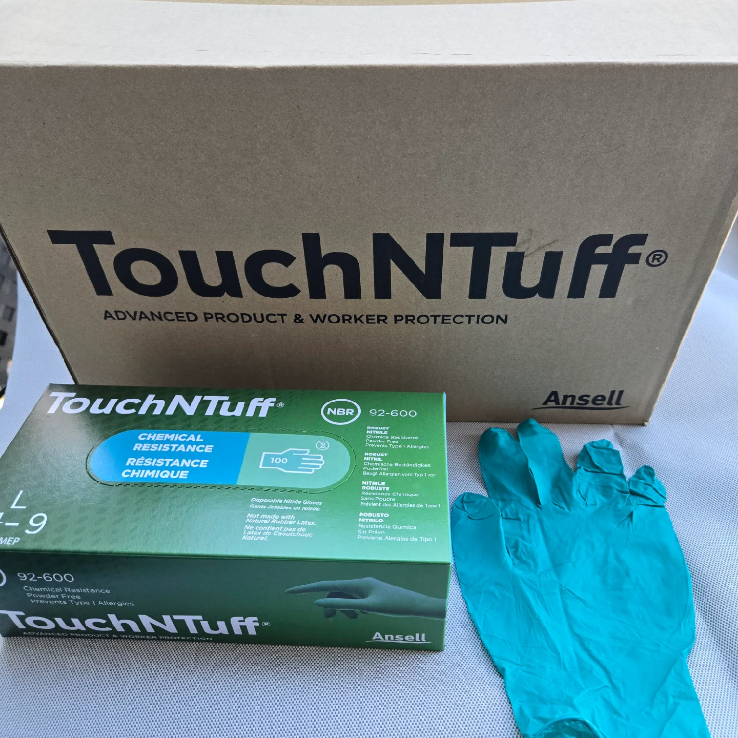 Touch N Tuff Nitrile Gloves, Size L thumbnail