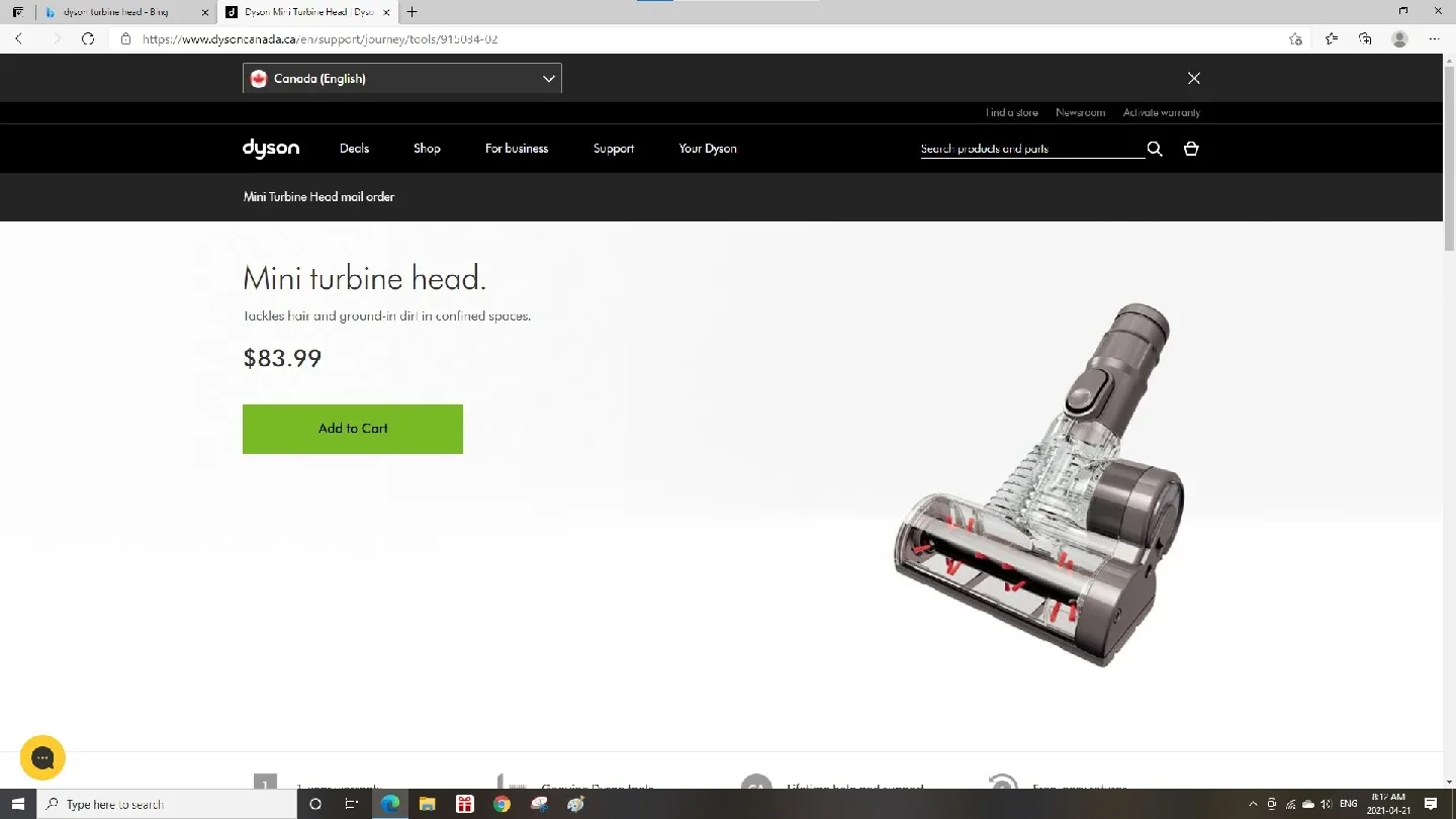 Dyson Mini Turbine Head image indicator(3)