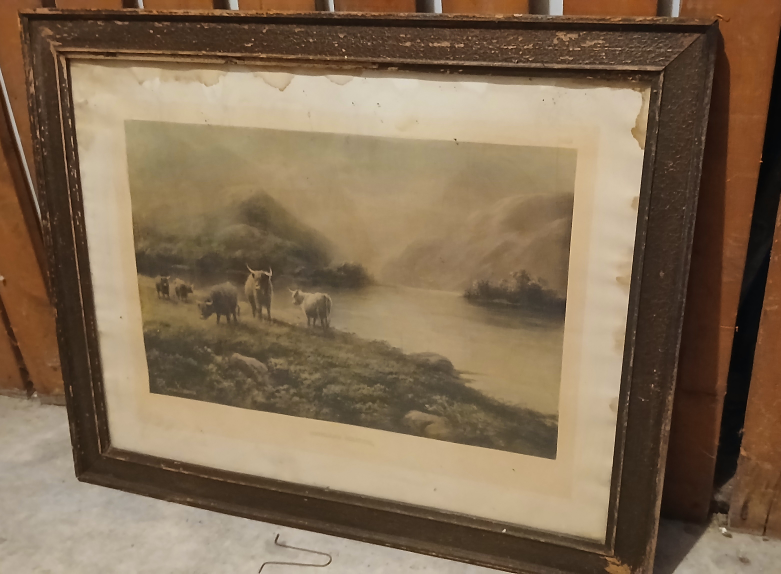 Pair large Elmer Keene Framed Prints - photo 3