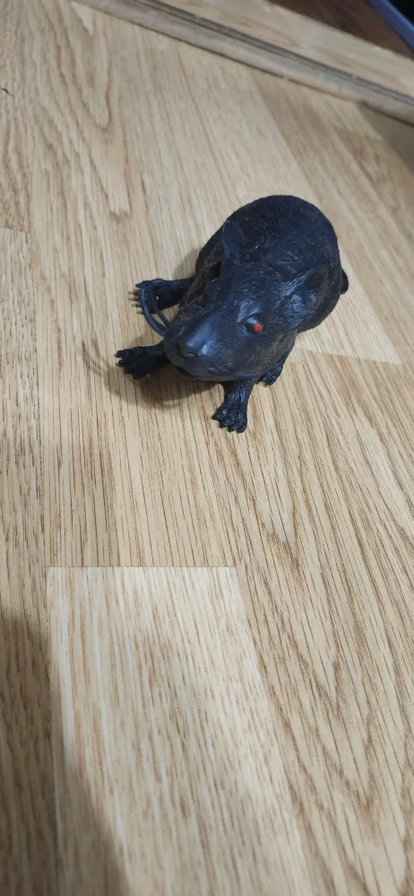 Black Halloween Decoration 🐀 Rat - 7 Inches image indicator(2)