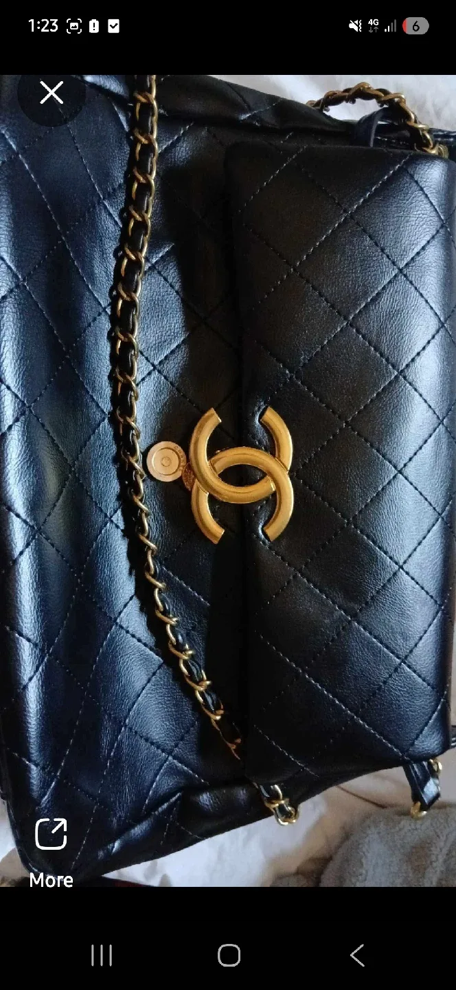 Chanel bag and Louis Vuitton scarf and touque  AUTHENTIC image indicator(2)