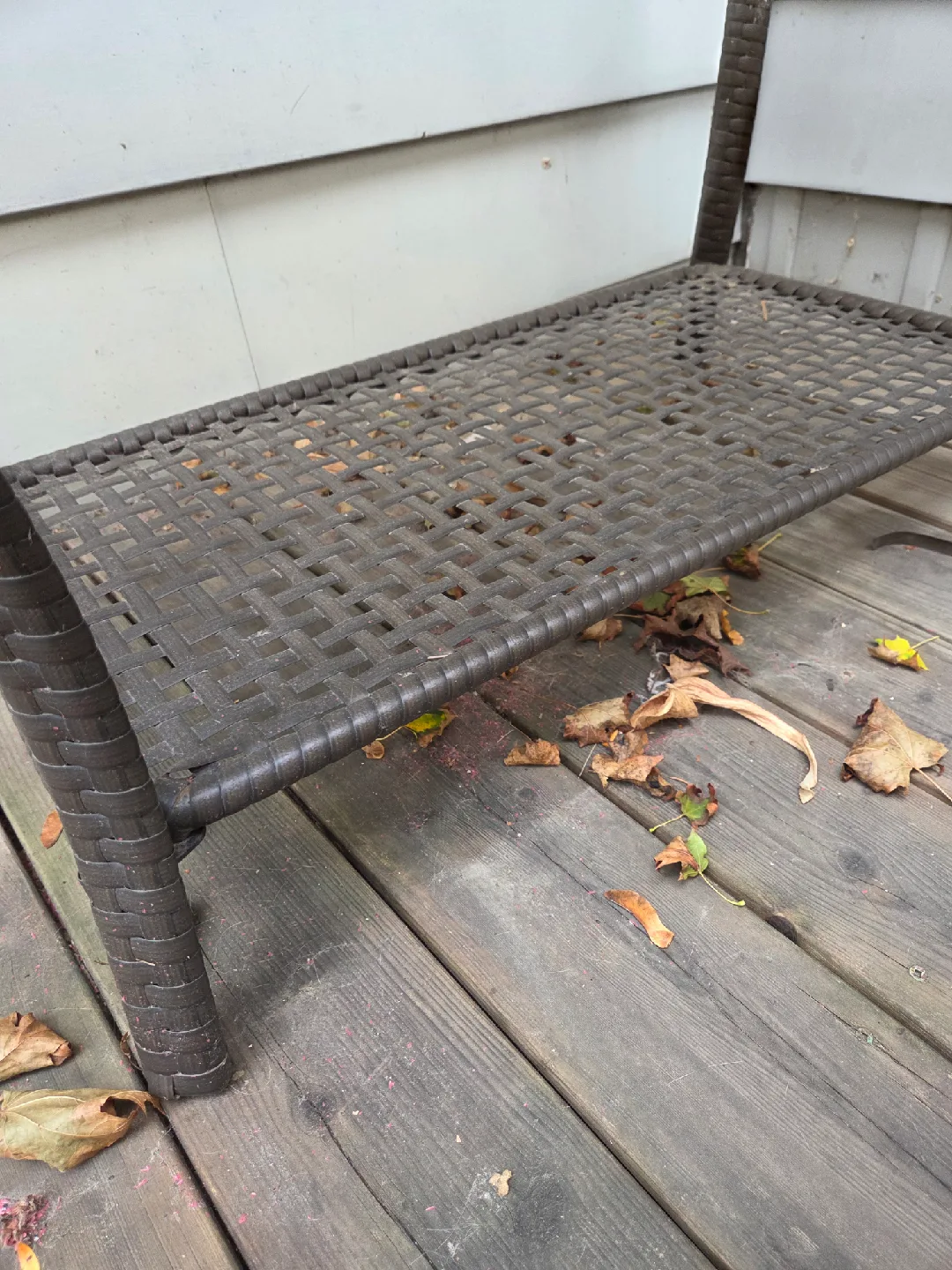Wicker Patio Coffee Table - Glass Top image indicator(2)