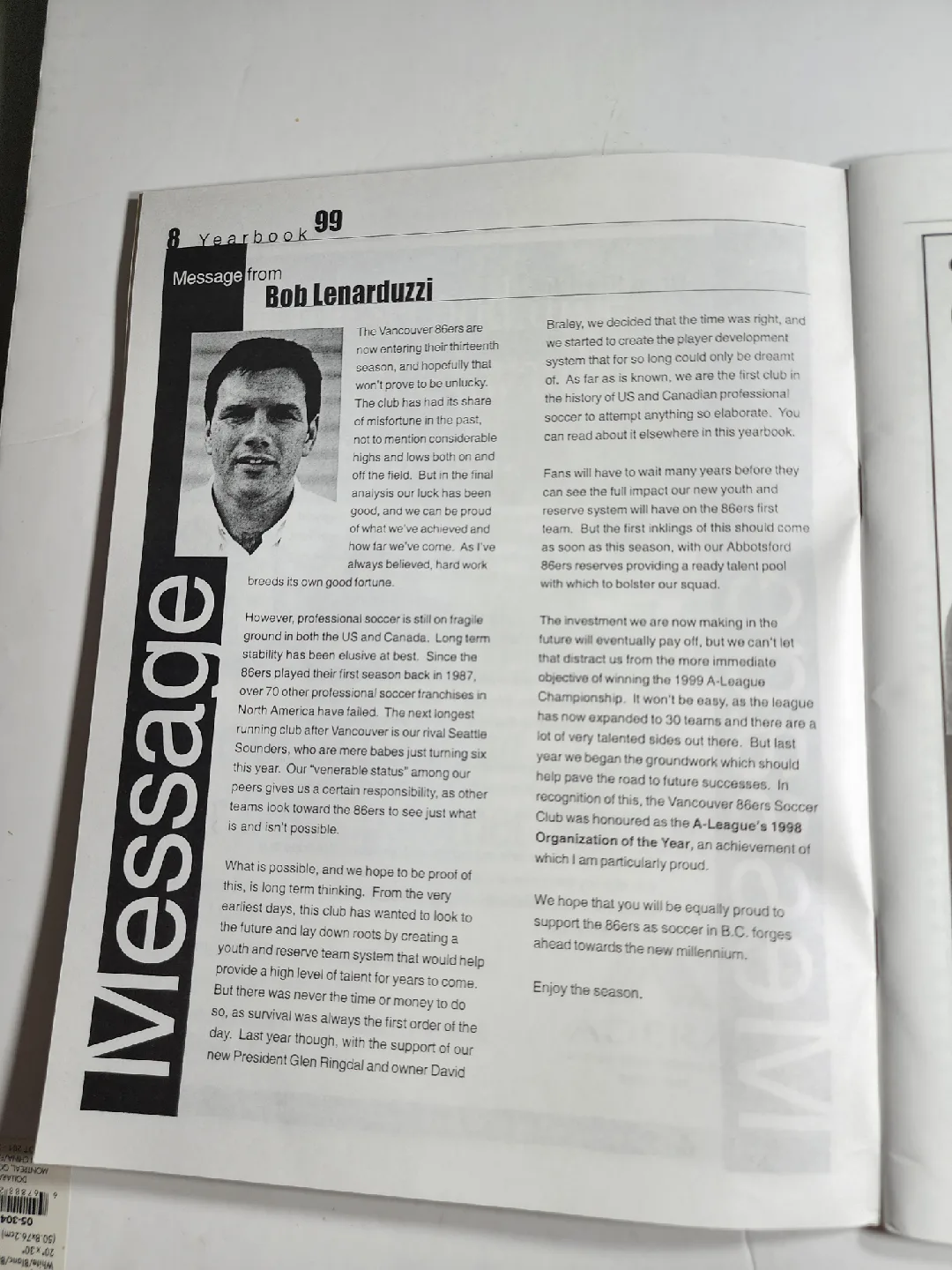 '99 Vancouver Eighty-Sixers Yearbook image indicator(6)