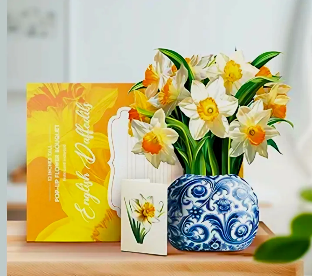 Paper Flower Bouquet 3D Popup Greeting Cards. 4 choices  New image indicator(2)