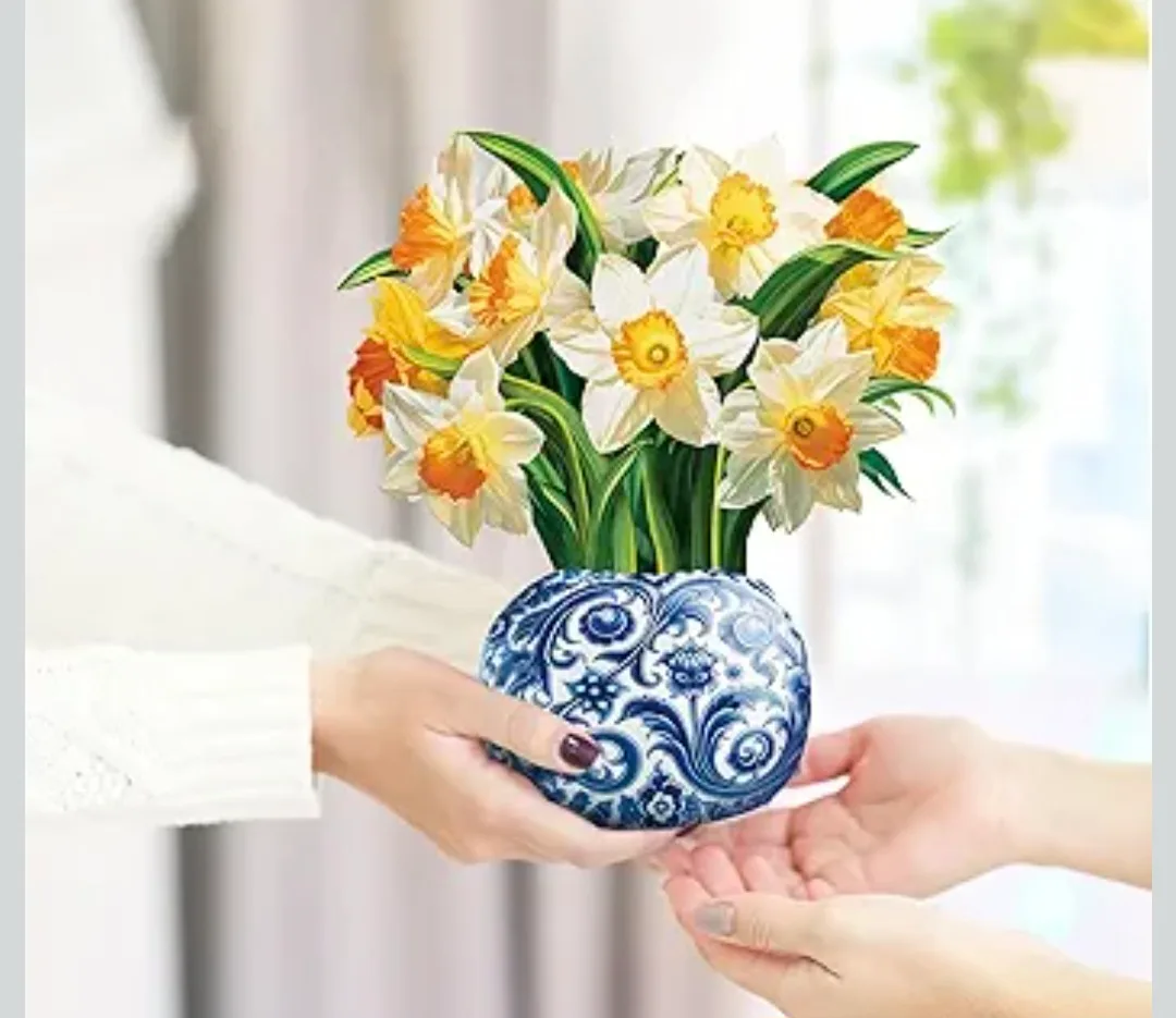 Paper Flower Bouquet 3D Popup Greeting Cards. 4 choices  New image indicator(3)