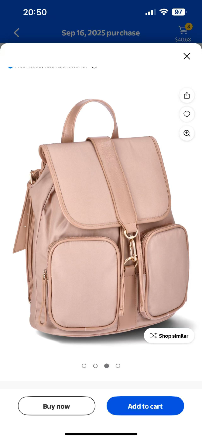 Beige Backpack - photo 3