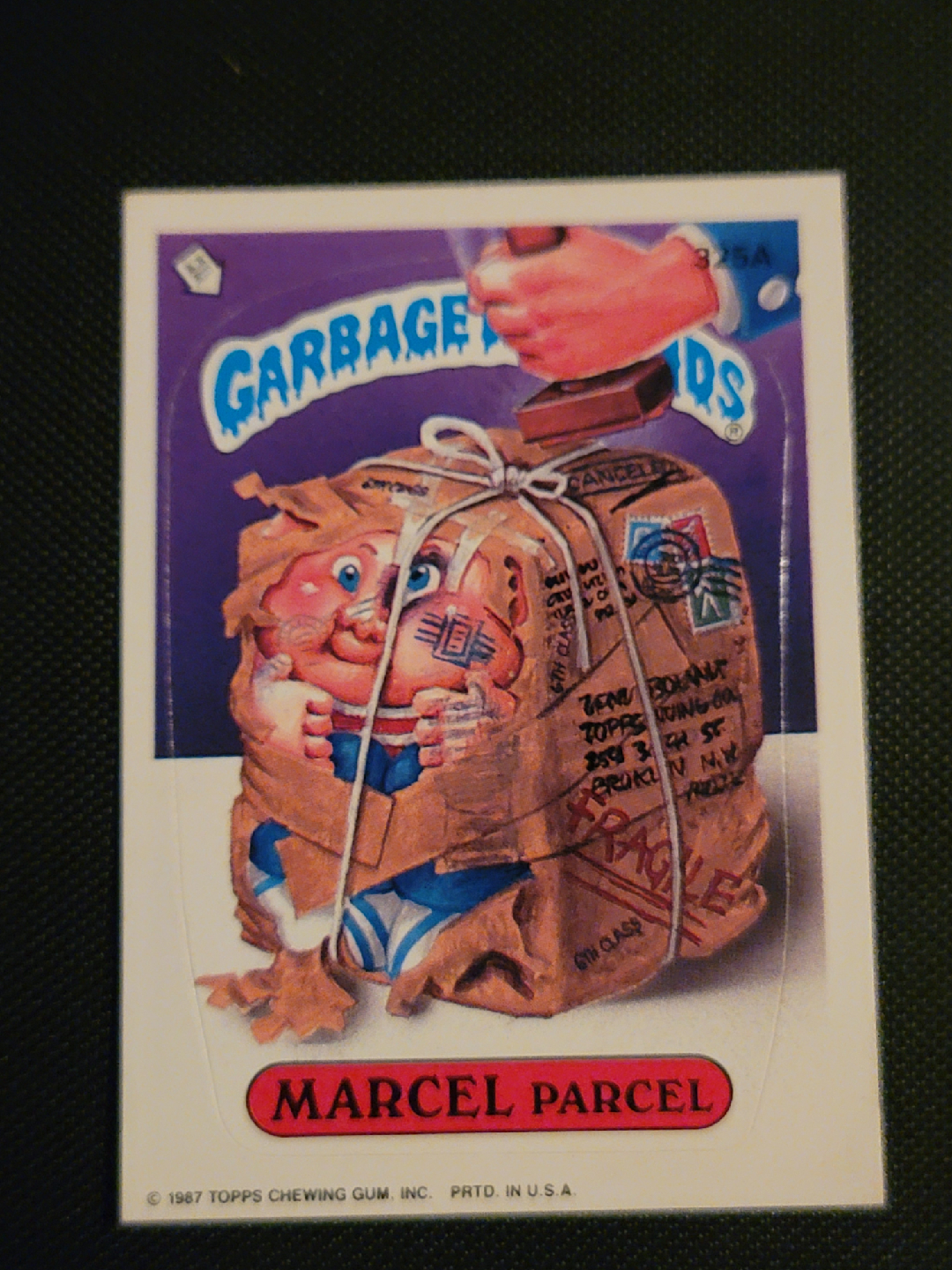 Garbage Pail Kids Marcel Parcel Card