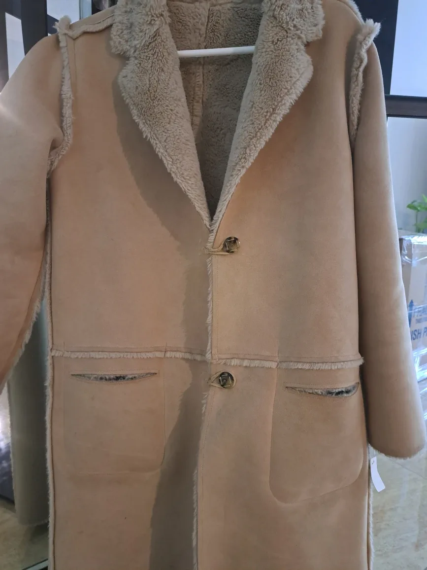 Tan Faux Fur Coat image indicator(2)