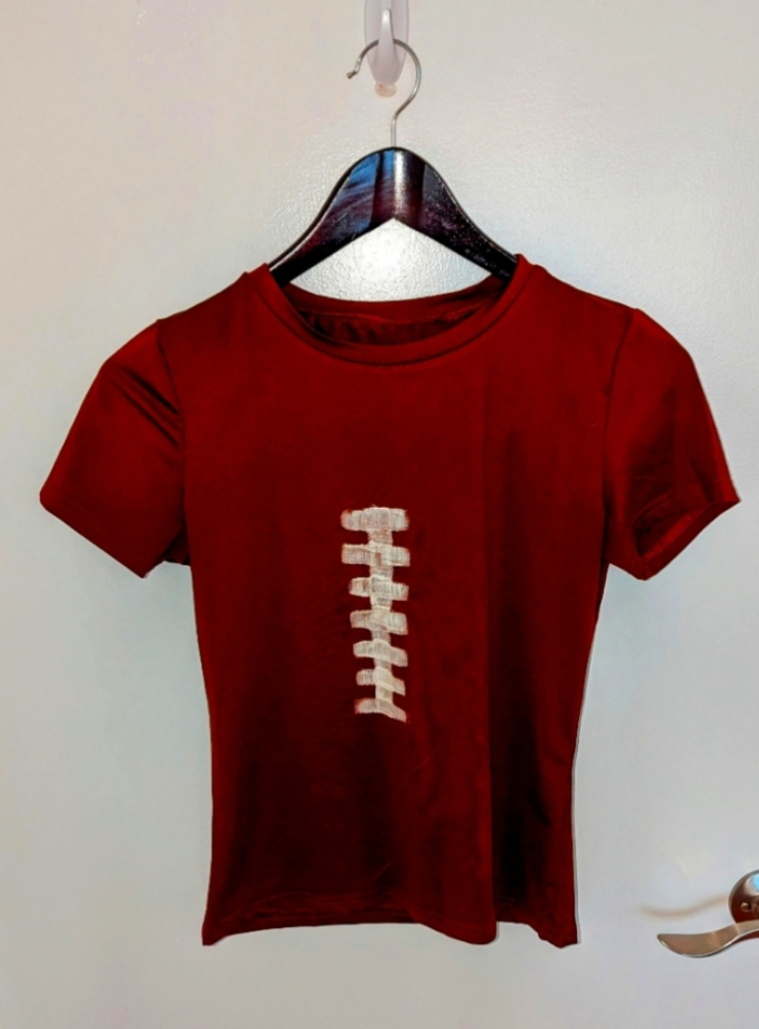 Football Halloween Costume Shirt - Women's Medium