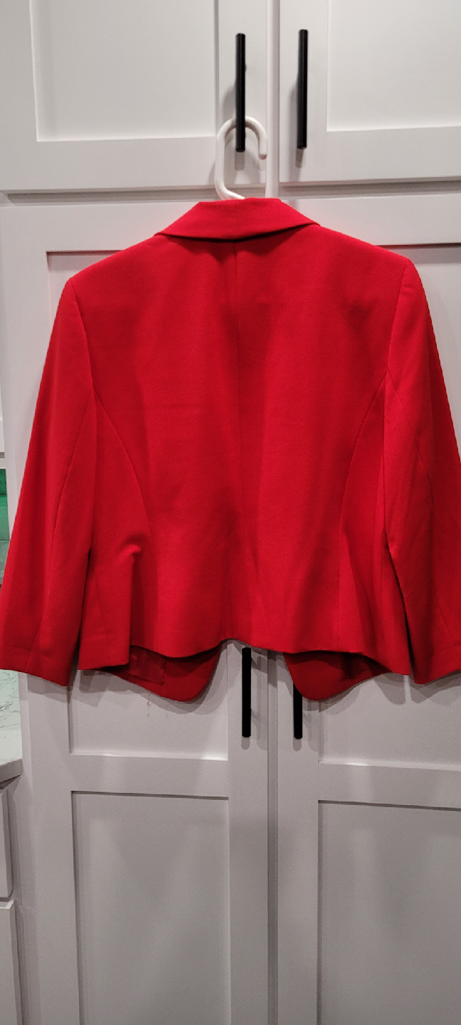 Nine West Red Cropped Blazer - Size 10 - photo 3
