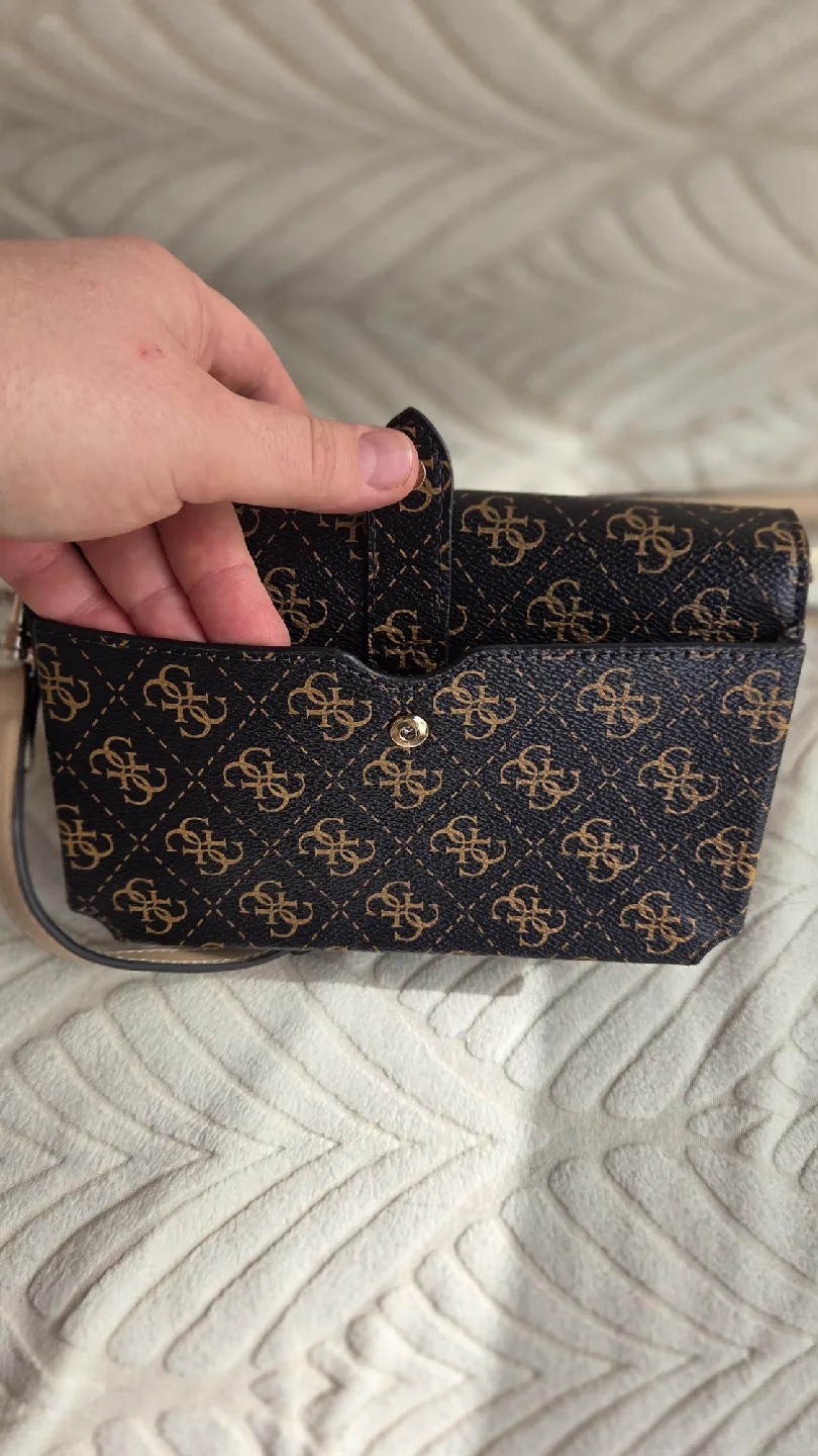 Guess Brown Patterned Crossbody Bag image indicator(5)