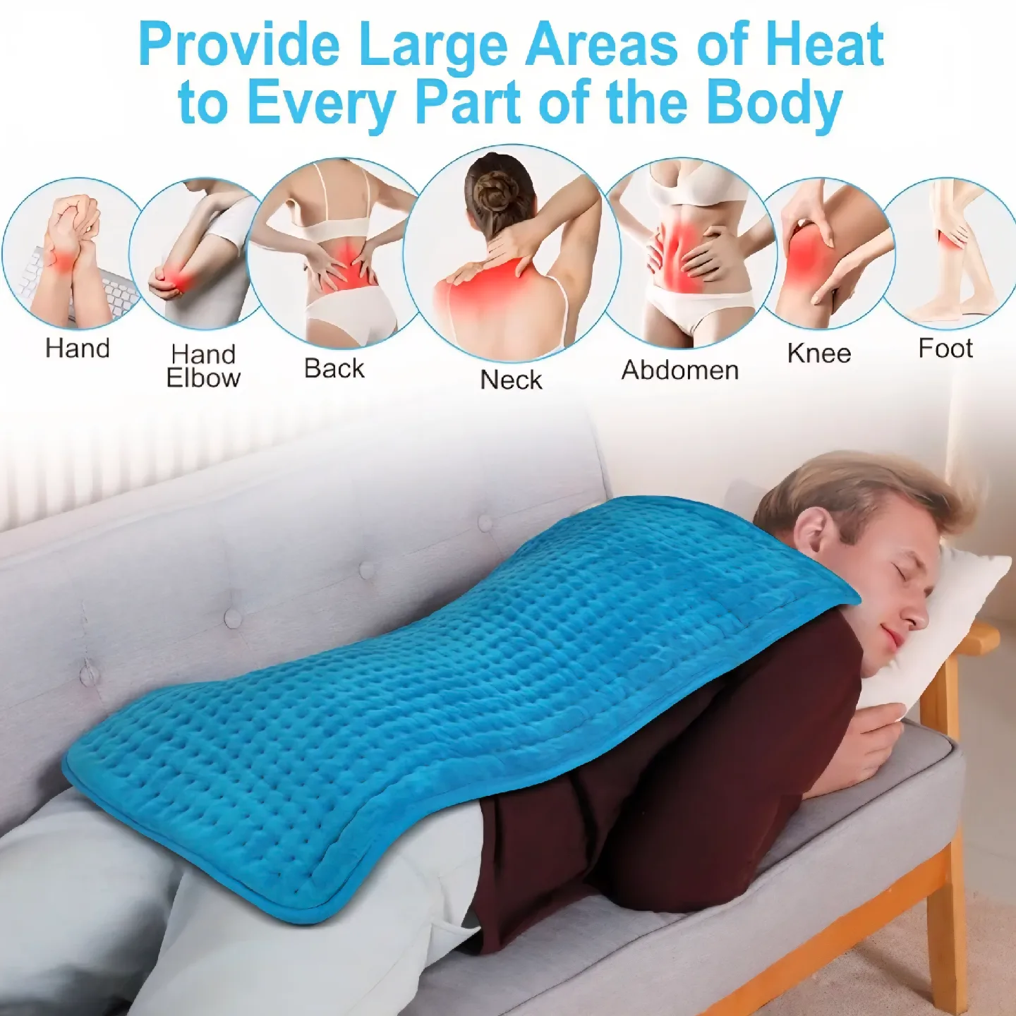 Boileau Extra Large Super Soft Electric Heating Pad image indicator(4)