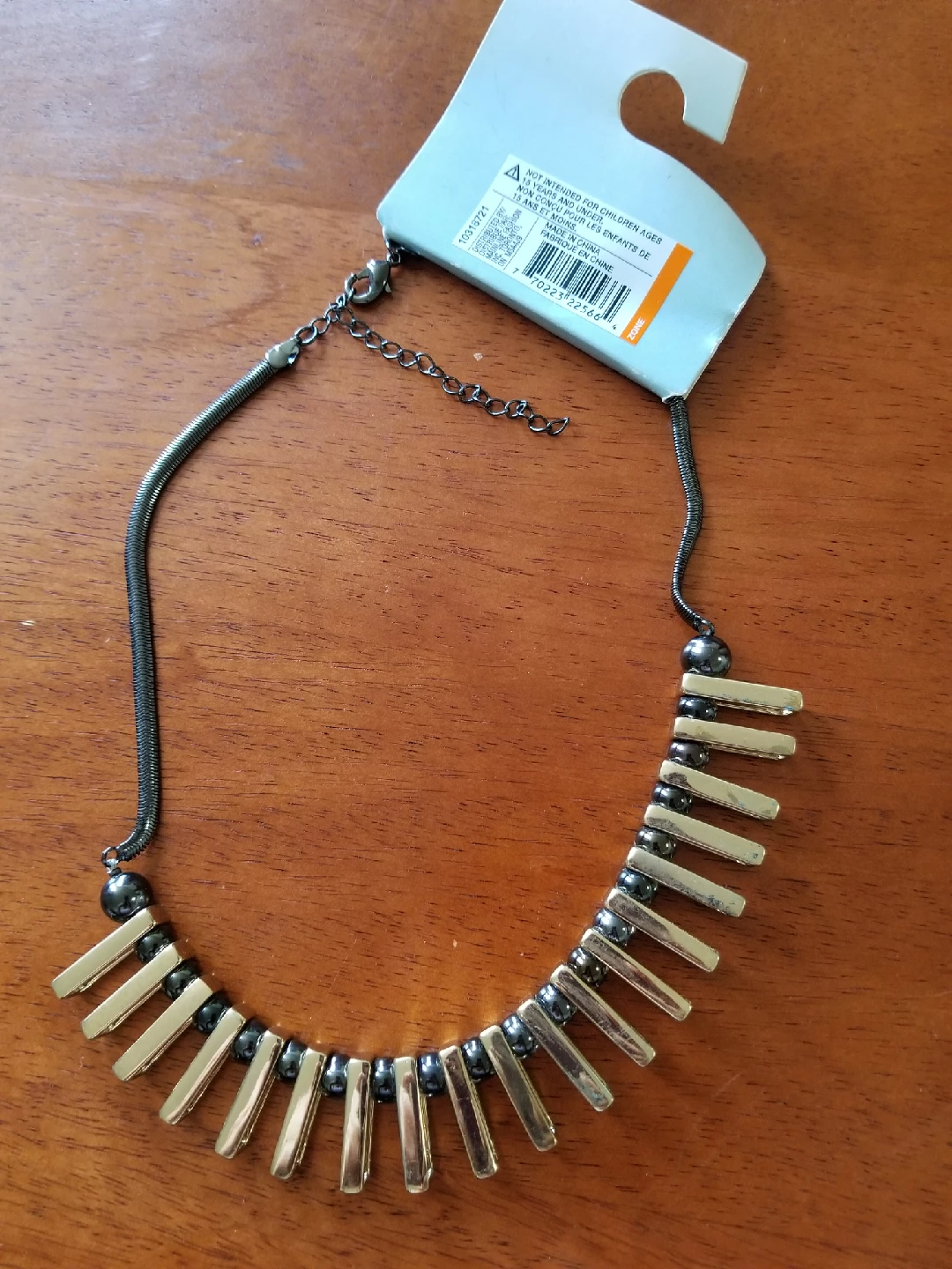 Clio Necklace - Gold & Black - photo 2