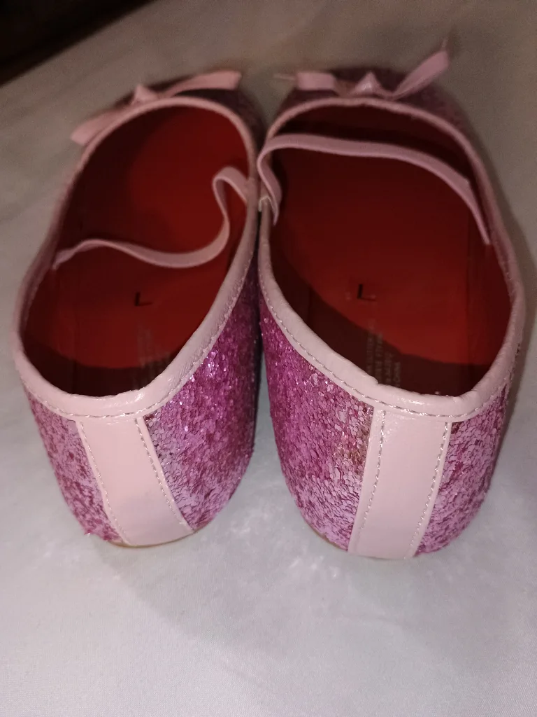 Rubie's Pink Glitter Costume Flats - Size Large image indicator(4)