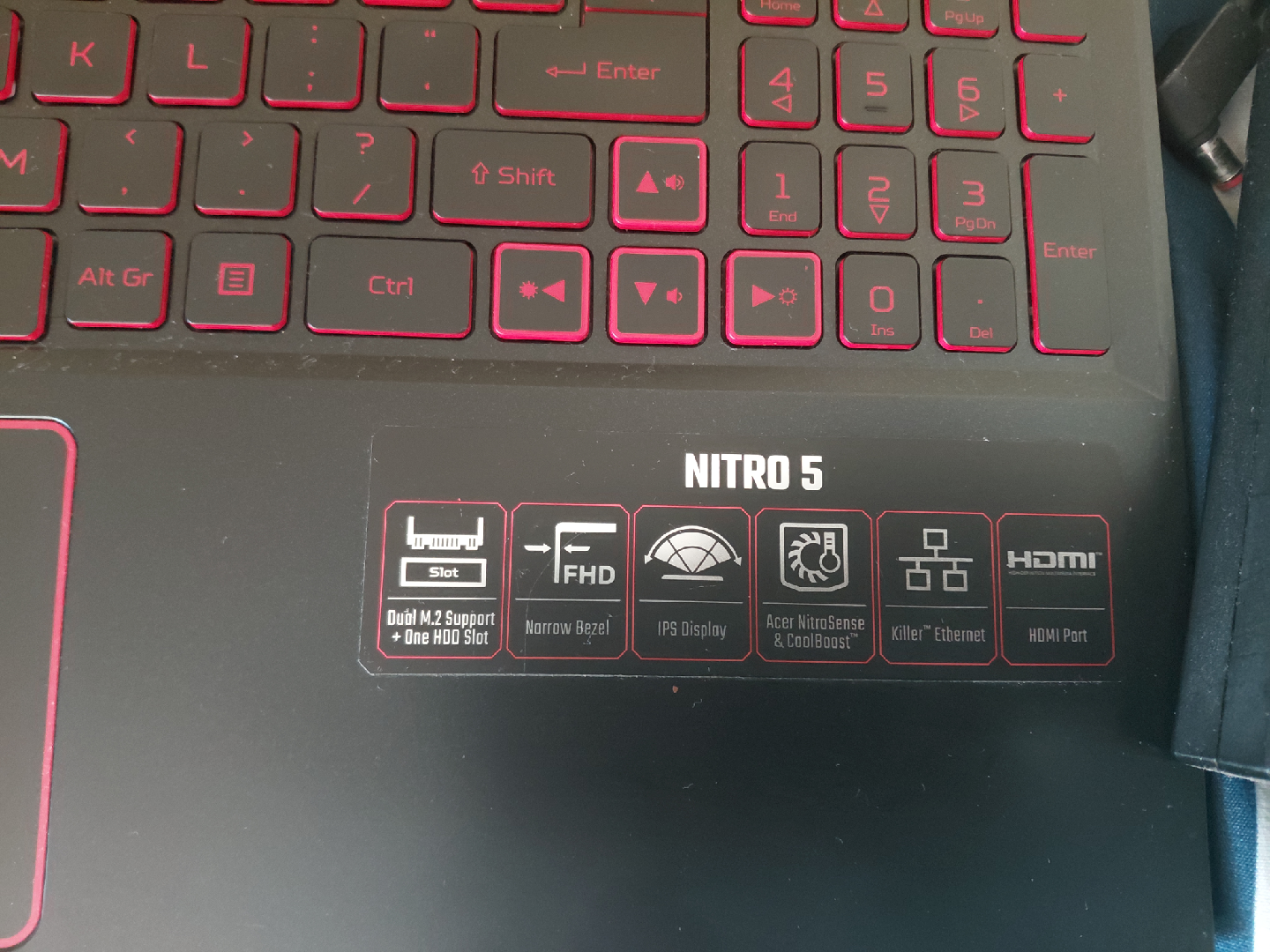 Acer Nitro 5 Gaming Laptop - Black/Red - photo 3