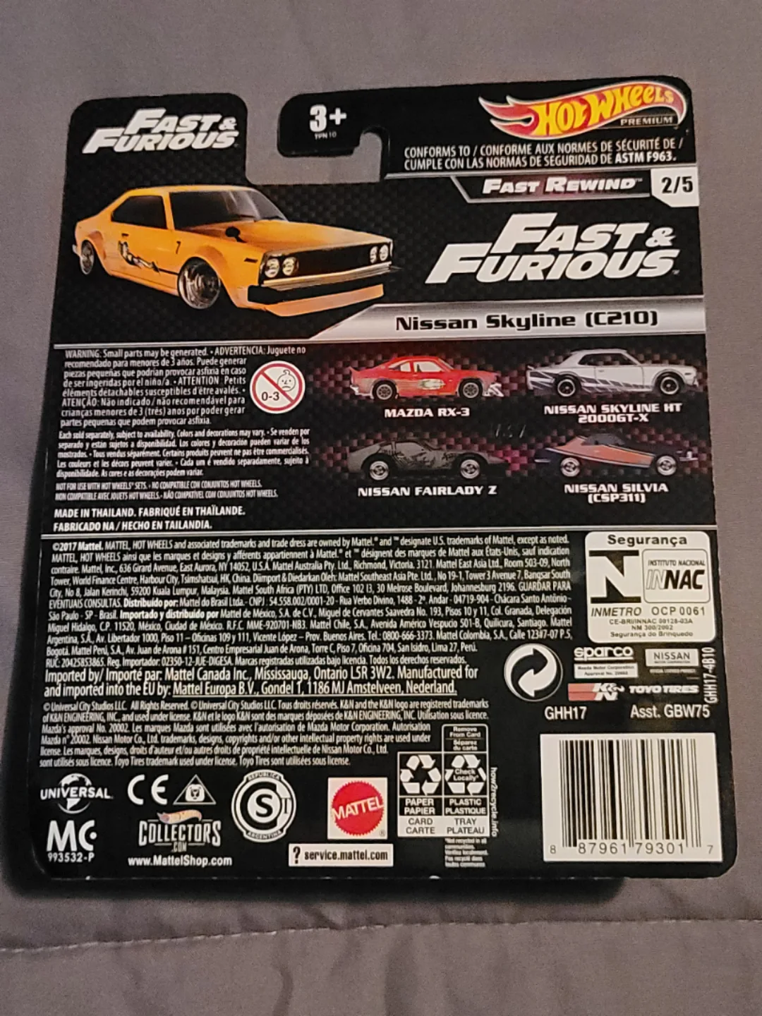 Hot Wheels Fast & Furious Nissan Skyline (C210) image indicator(6)