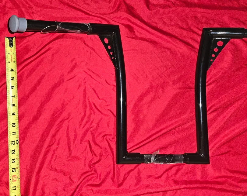 TIGERSGATE 14" Sportster Dyna Ape Hangers - Black image indicator(8)