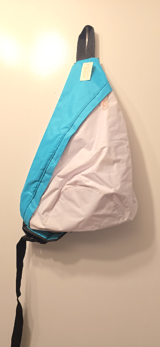Turquoise & White Sling Bag 🥕