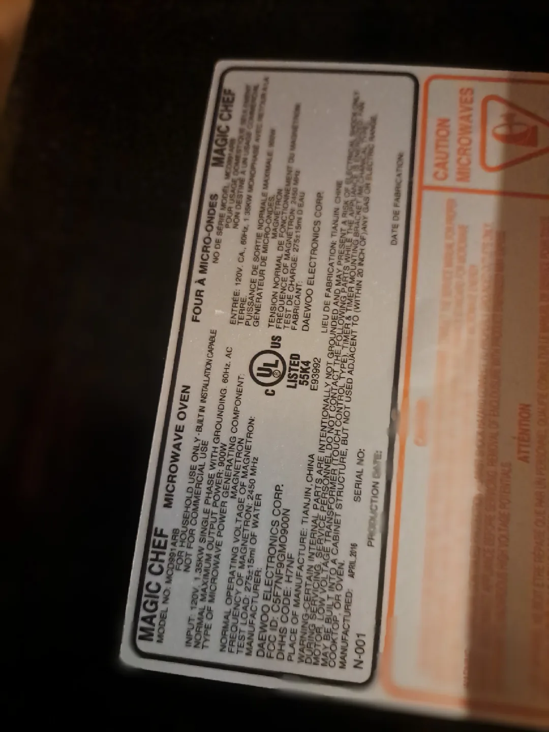 RV style mountable Microwave for sale image indicator(4)