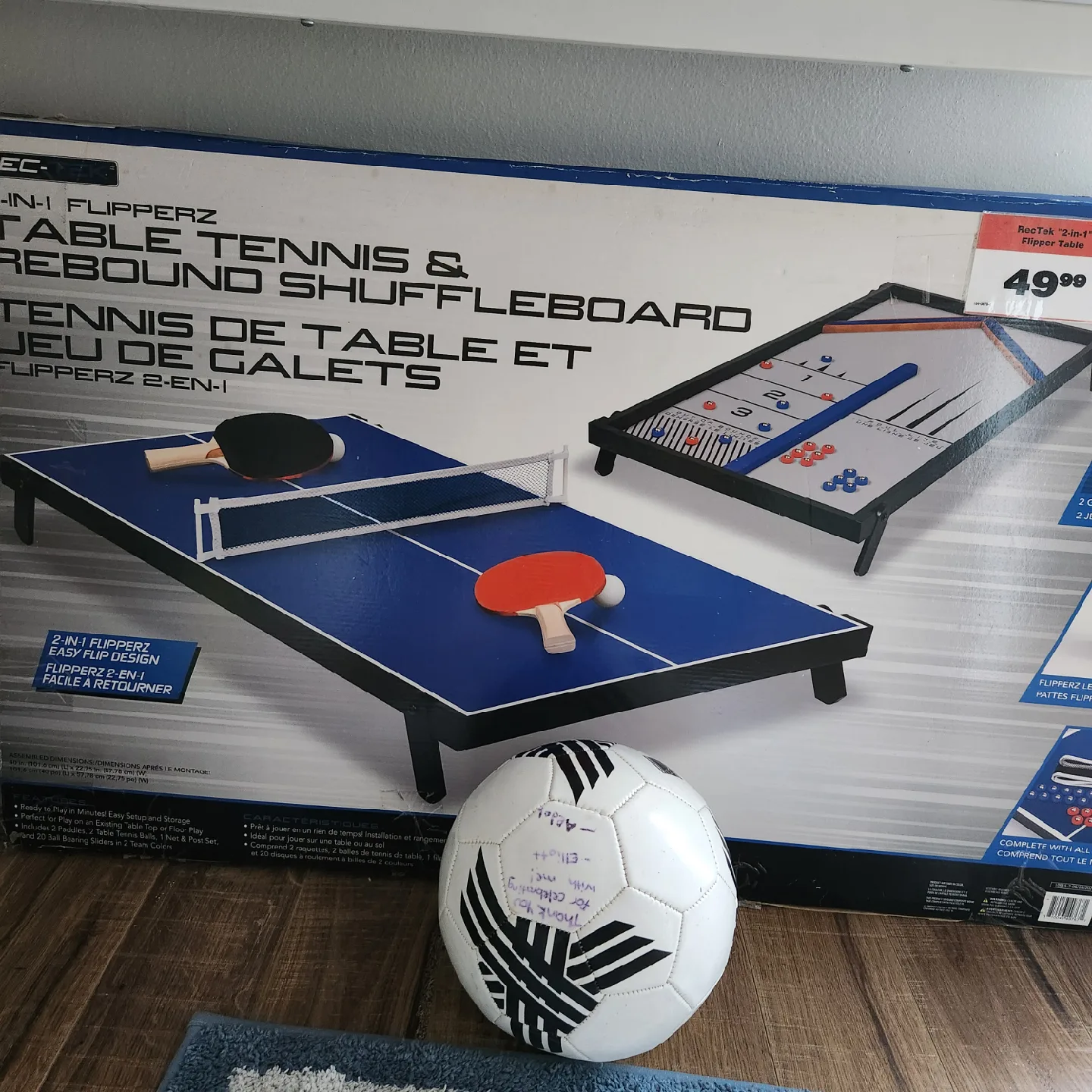 2-in-1 Flipperz Table Tennis & Shuffleboard image indicator(2)