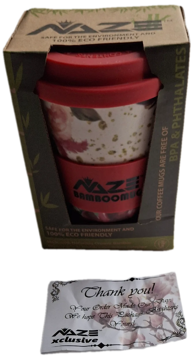 Bamboo  Mugs Rose design