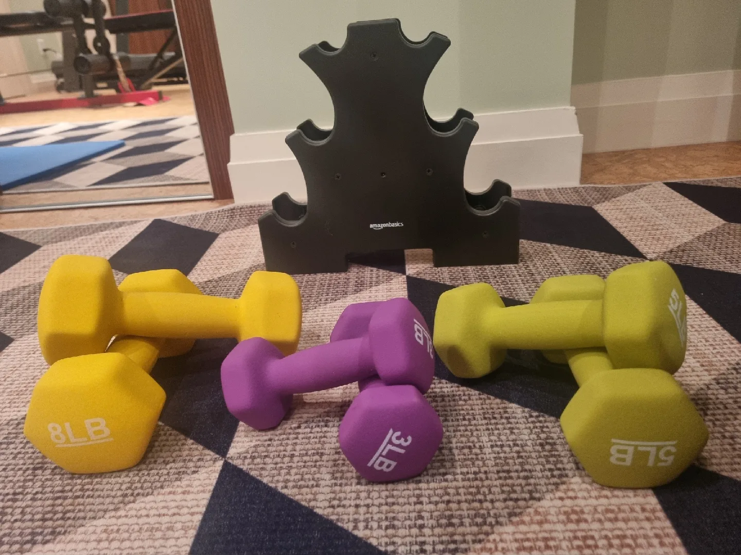 AmazonBasics Dumbbell Set with Stand image indicator(2)