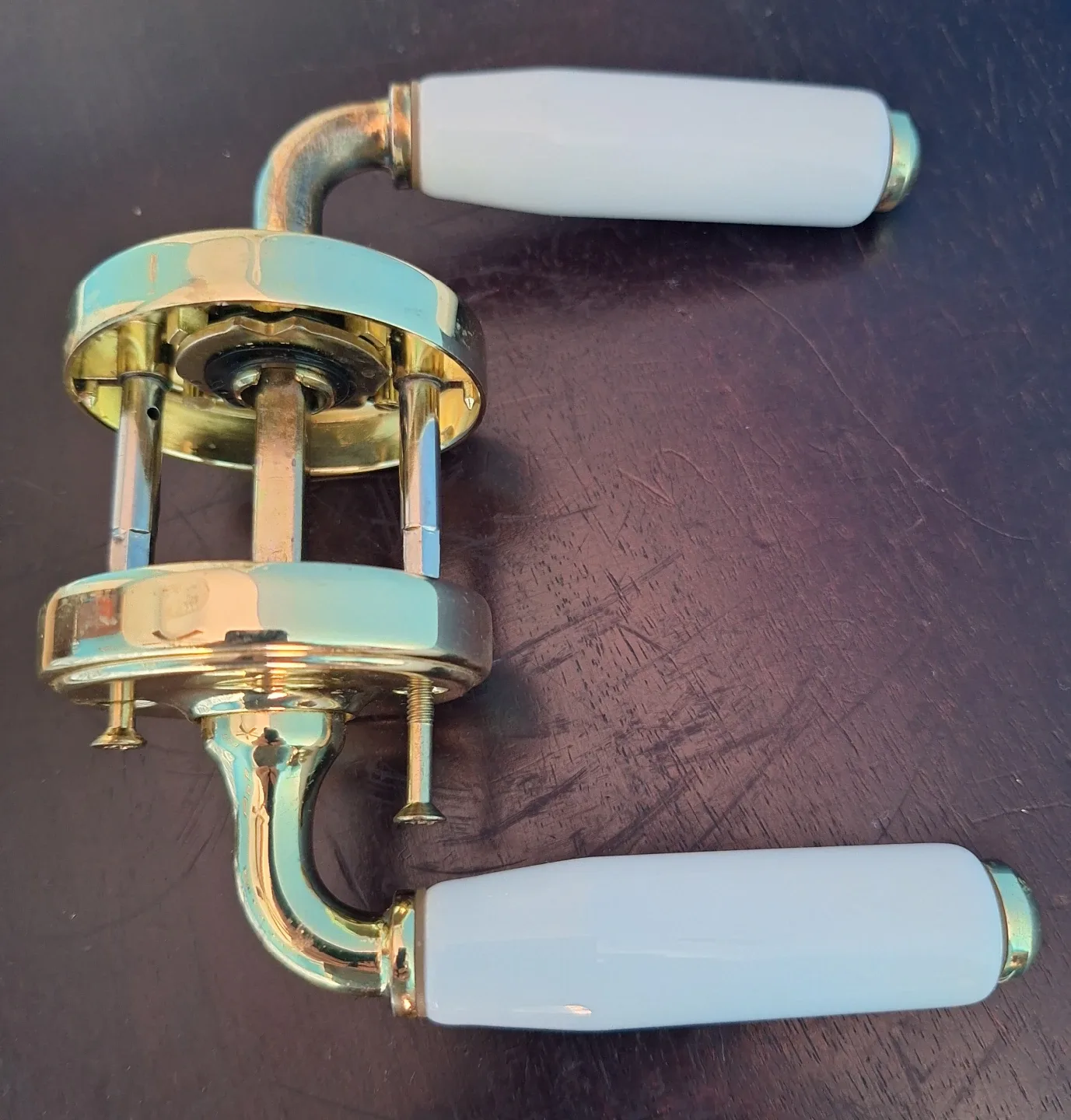 Vintage Porcelain Door Handle Set image indicator(2)