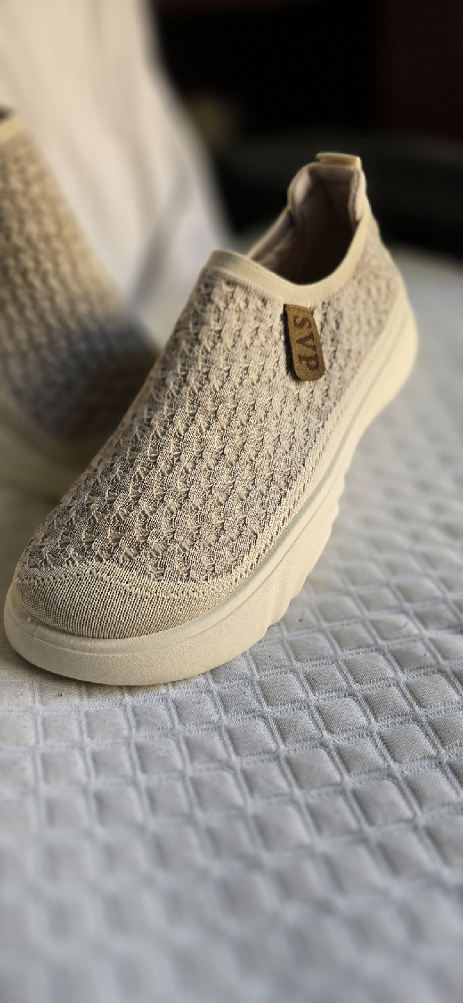 SVP Beige Slip-On Shoes 🌱