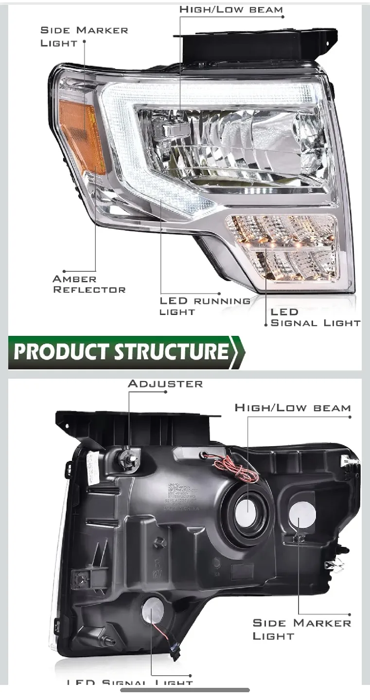 Ford F-150 Headlight Assembly image indicator(3)