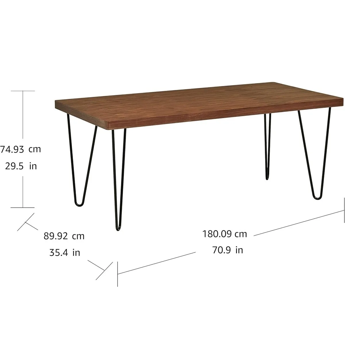 🆕️Wood Dining Table with Hairpin Legs image indicator(2)