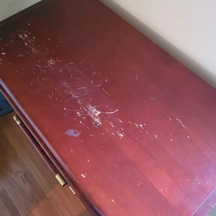 Wooden 5-Drawer Dresser - Burgundy image indicator(2)