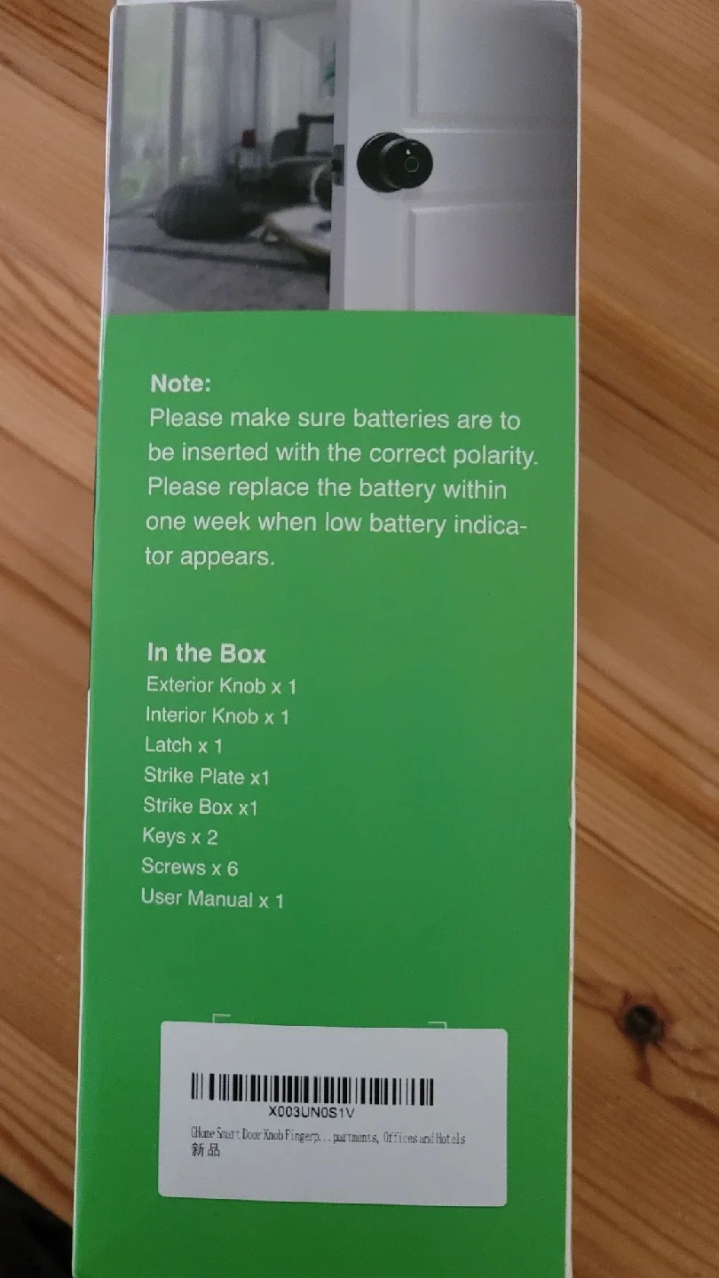 GHome Smart Door Knob with Keypad - Black image indicator(2)