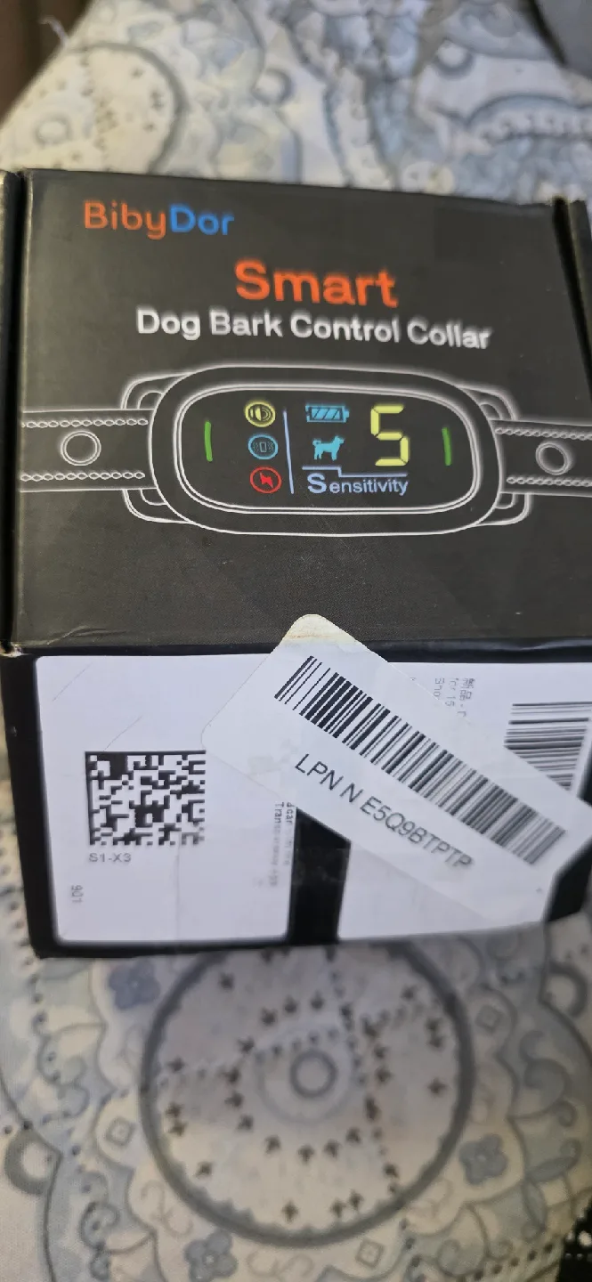 BibyDor Smart Dog Bark Control Collar - Black image indicator(2)