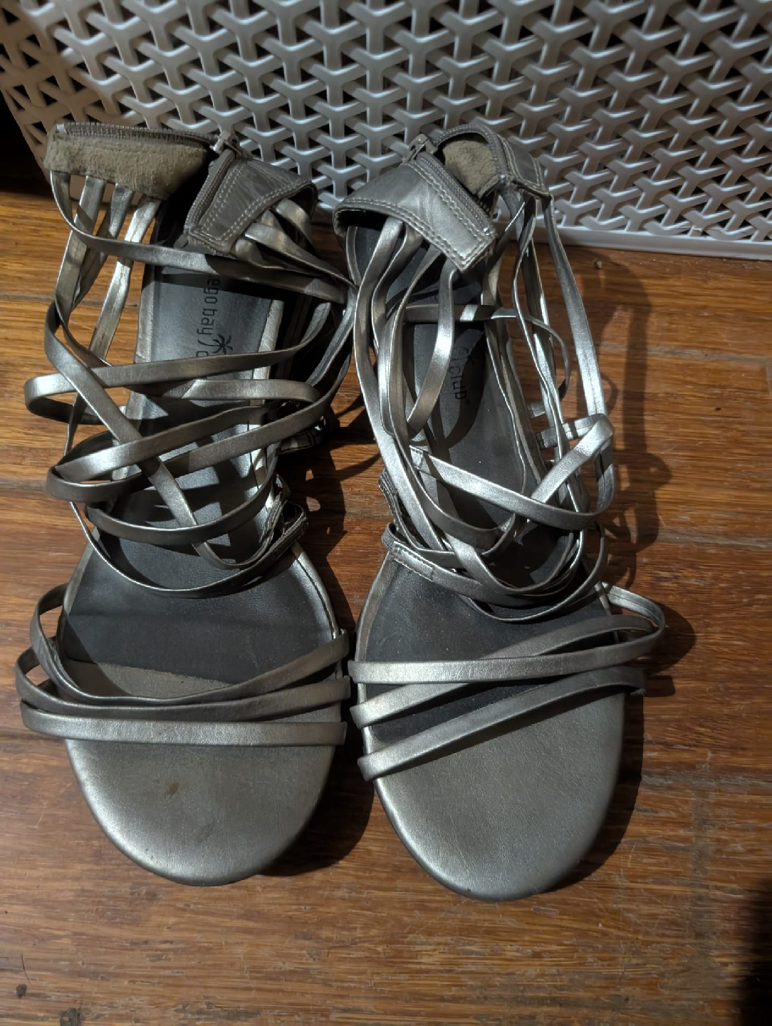 Diego Dolcini Strappy Silver Heels