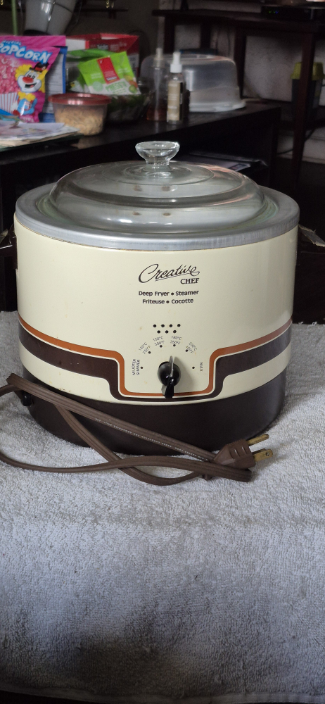 Vintage 1980s Chef Deep Fryer/Steamer