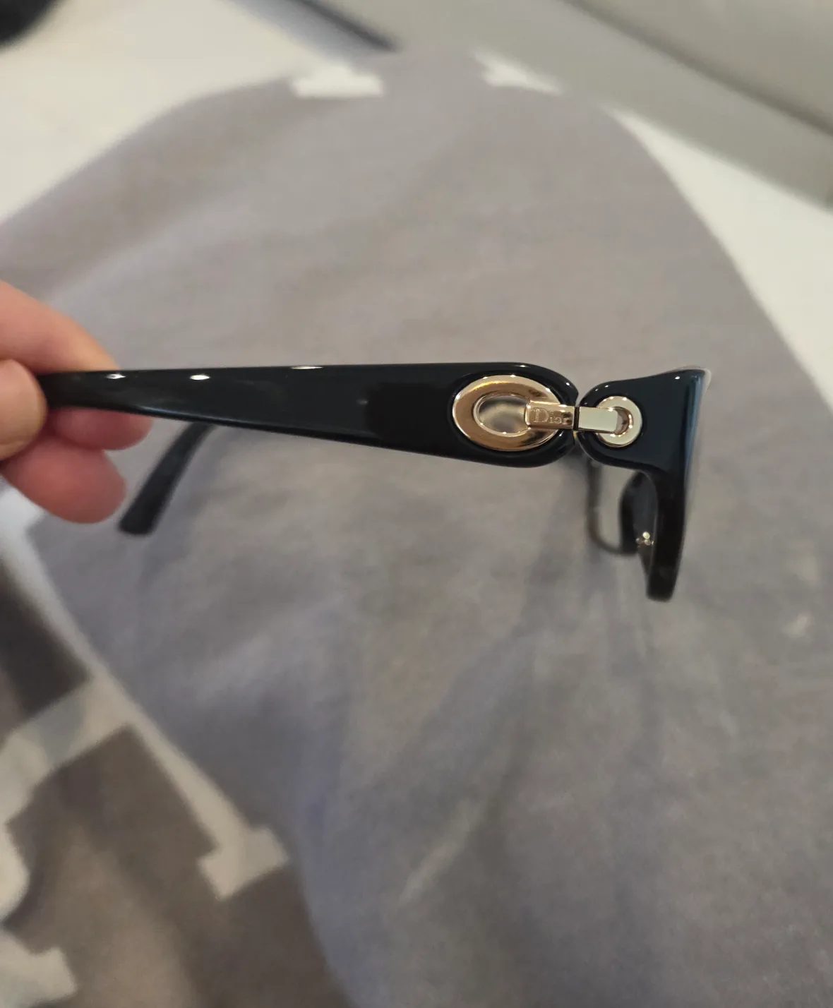 Dior Black Eyeglasses Frames with gold accent image indicator(3)