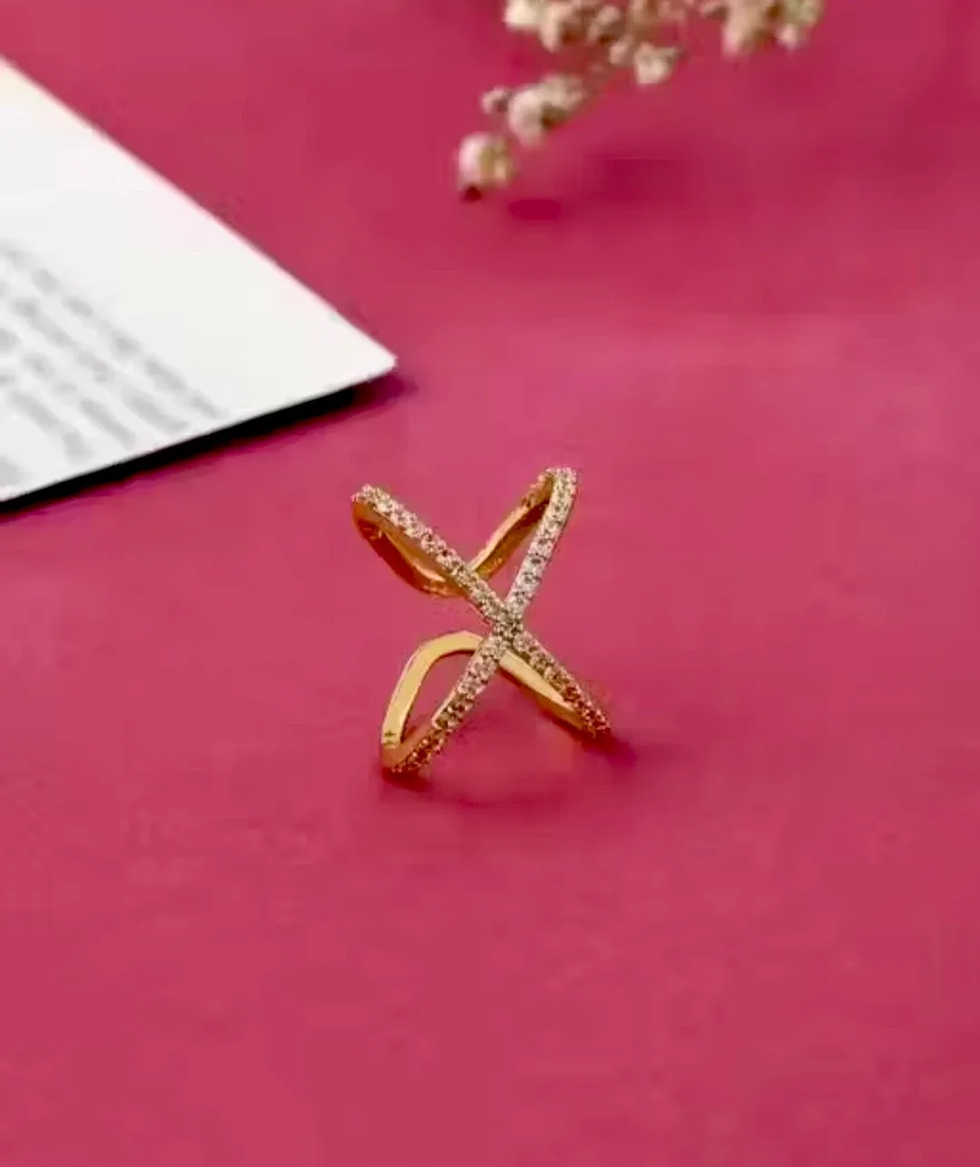 Gold 'X' Ring thumbnail