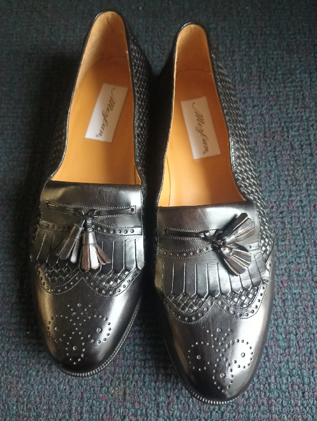 Meylan Black Leather Loafers size 9 man image indicator(2)