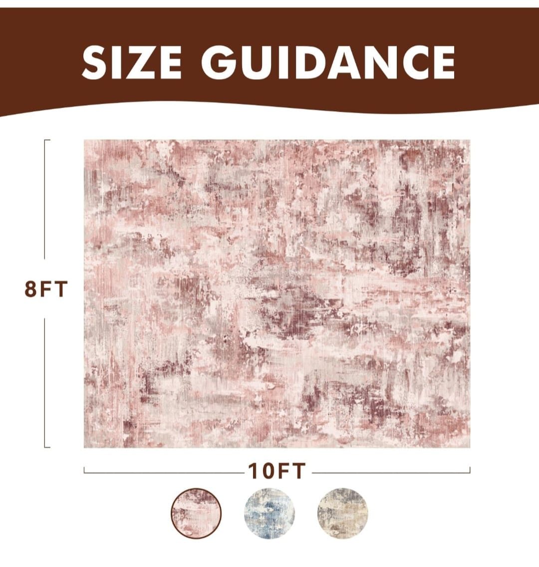 8x10 ft Area Rug - Machine Washable - photo 3