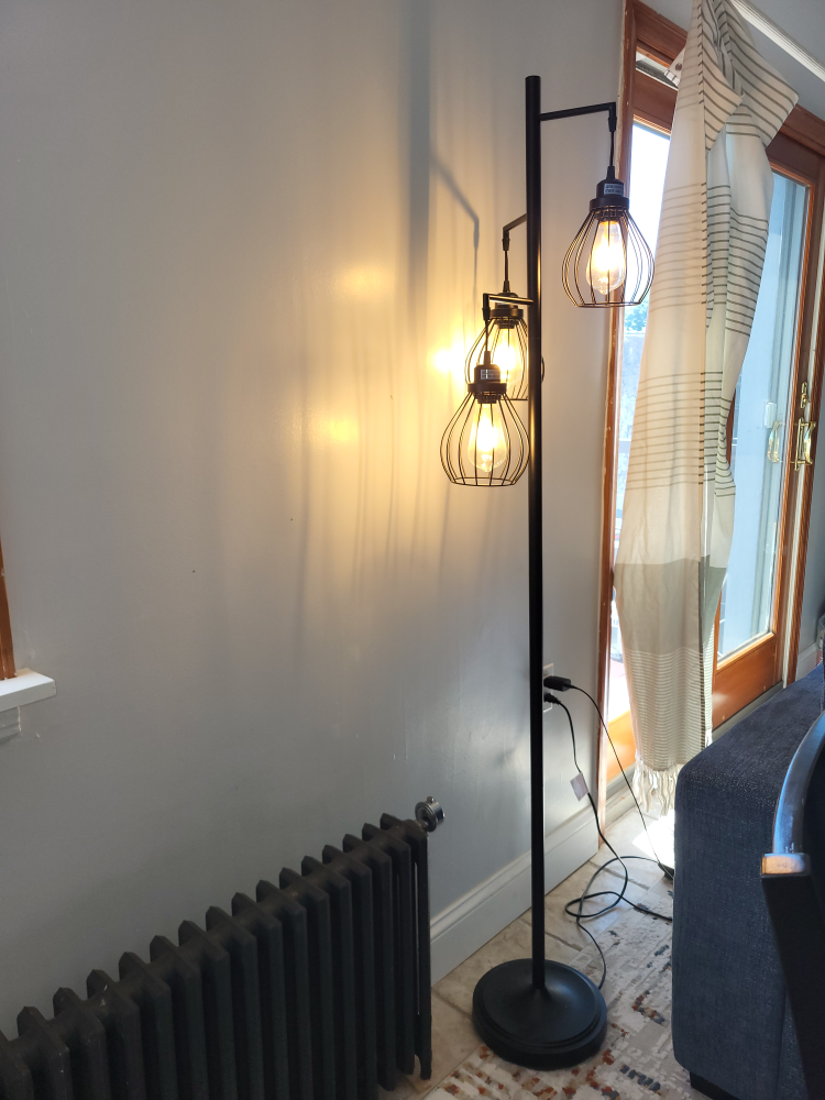 Modern Black 3-Light Floor Lamp - photo 2