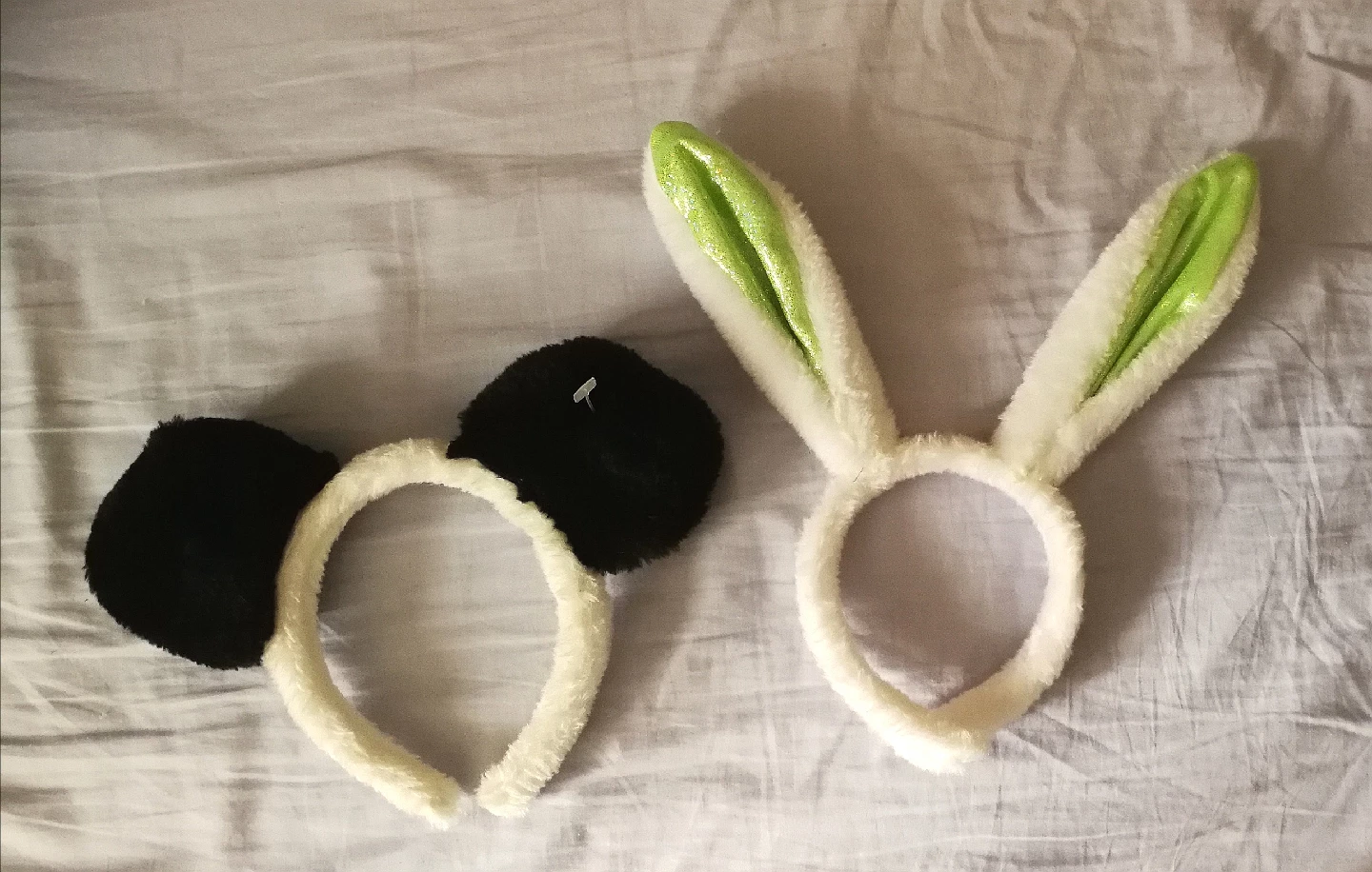 Bunny & Panda Ear Headbands - $2 for both