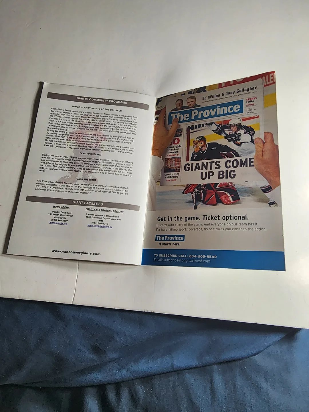 2007 Mastercard Memorial Cup Media Guide - Vancouver Giants image indicator(3)