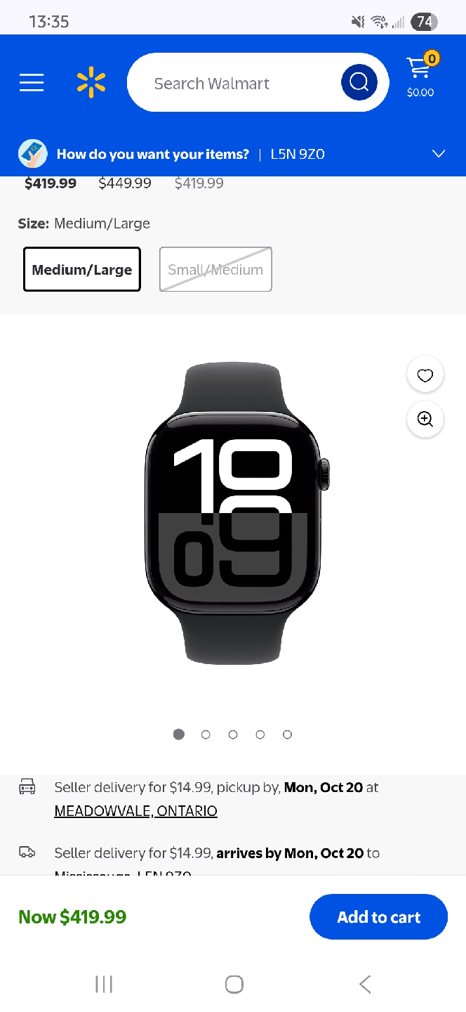 Apple Watch Series 10 - Sport Band - 46mm- Black - photo 2