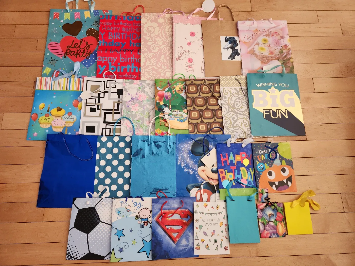 Lot of Assorted Gift Bags For Various Occasions