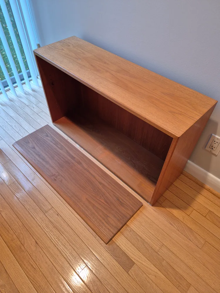 Vintage MCM Teak bookcase / book shelf image indicator(6)