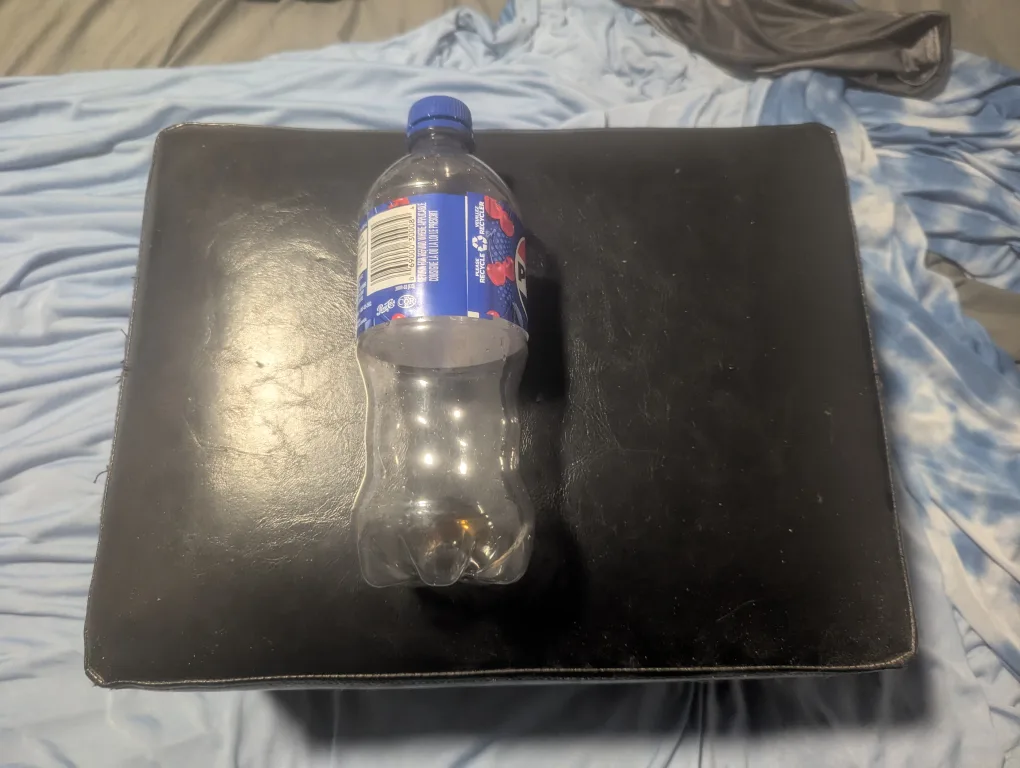 Black Faux Leather Footstool image indicator(2)