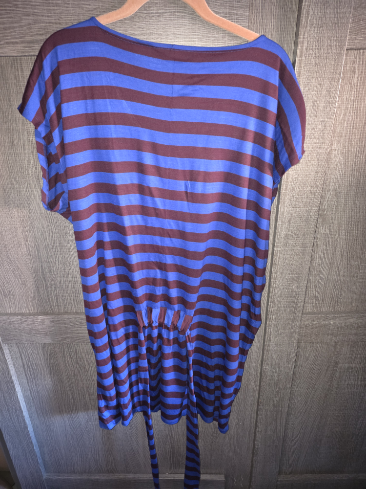 GapBody Striped long blouse with tie waist belt - photo 2